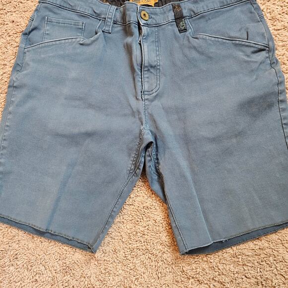 Flylow Habitat Shorts Mens L Blue Gray Chino Outdoor Casual Lightweight Hiking - Picture 4 of 10